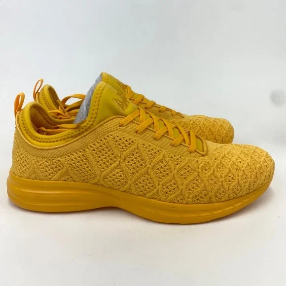 APL Athletic Propulsion Labs TechLoom Phantom‎ Mango Yellow Sneakers Men's 11.5 - Picture 4 of 6